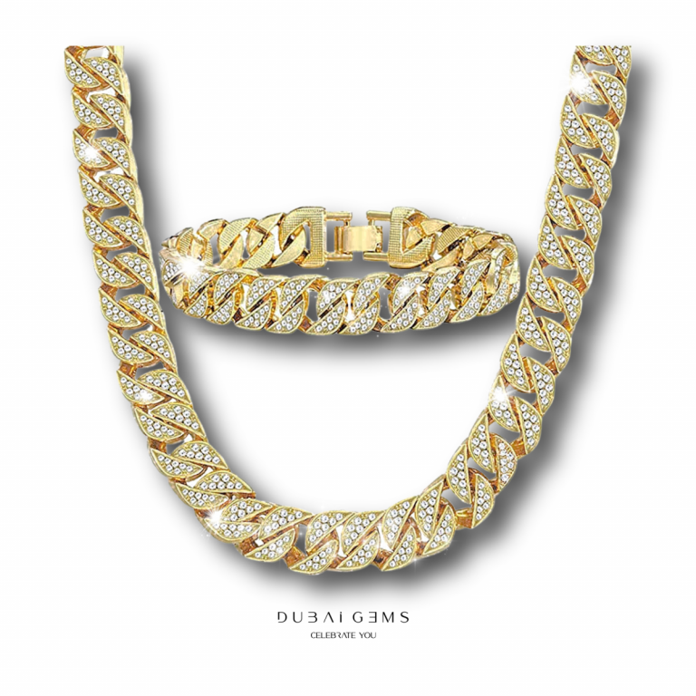 thumbnail interactive-video image 1 of Real 925 Sterling Silver 8mm Miami Cuban Link Chain - 10k Gold Plated, 39g 1 of 4