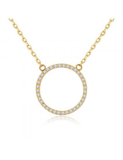 Yellow Gold on Sterling Silver Circle of Life Pendant Necklace | Adjustable Chain Elegant Jewellery