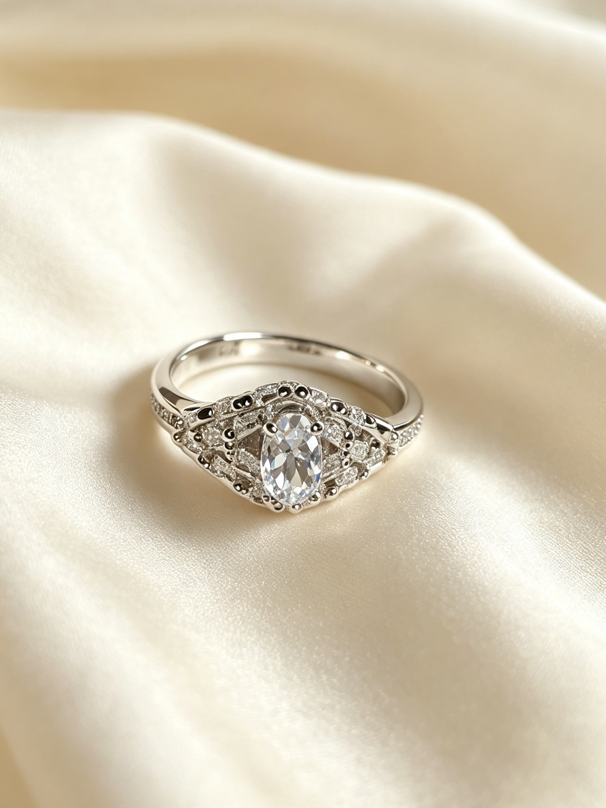 Dubai Gems Luxury Silver Ring Noor