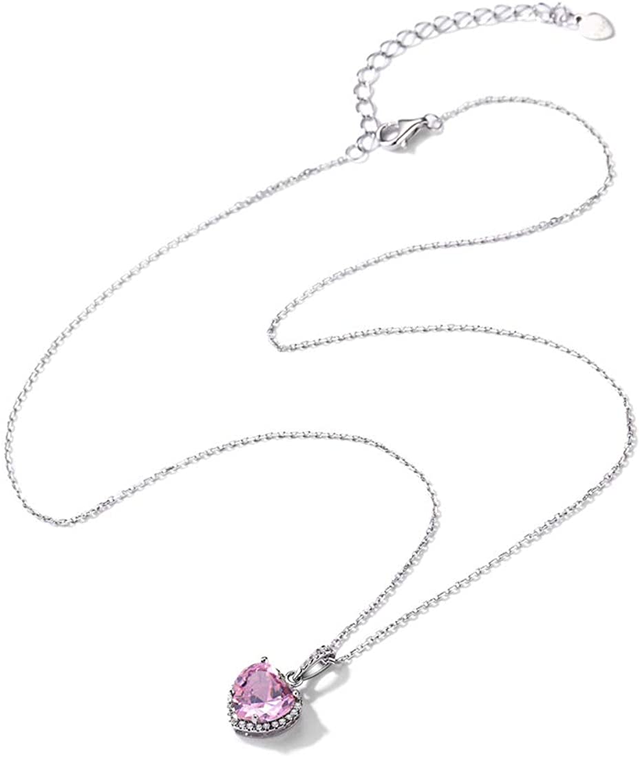 Amour-October Birthstone ⌈Shape of My Heart⌋ Necklace for Women