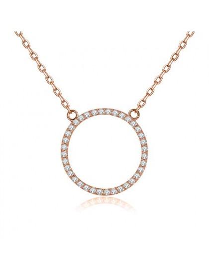 Rose Gold on Sterling Silver Adjustable Chain Hollow Out Circle of Life