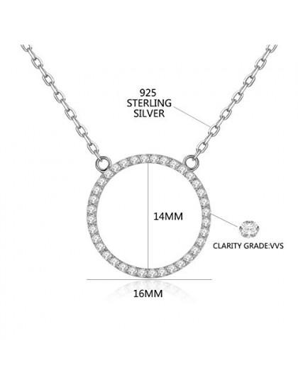 Genuine Sterling Silver Adjustable Chain Hollow Out Circle of Life