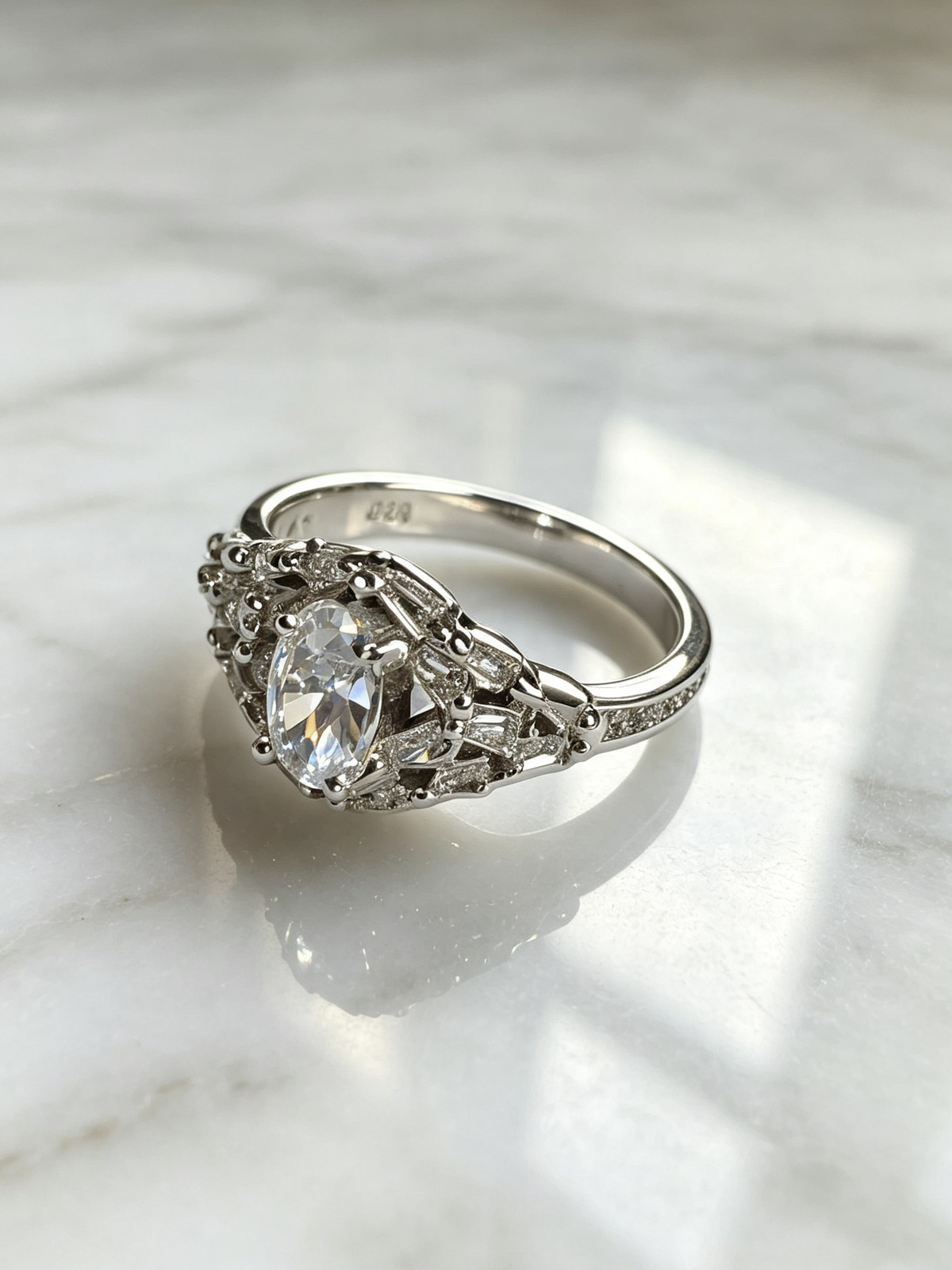 Dubai Gems Luxury Silver Ring Noor
