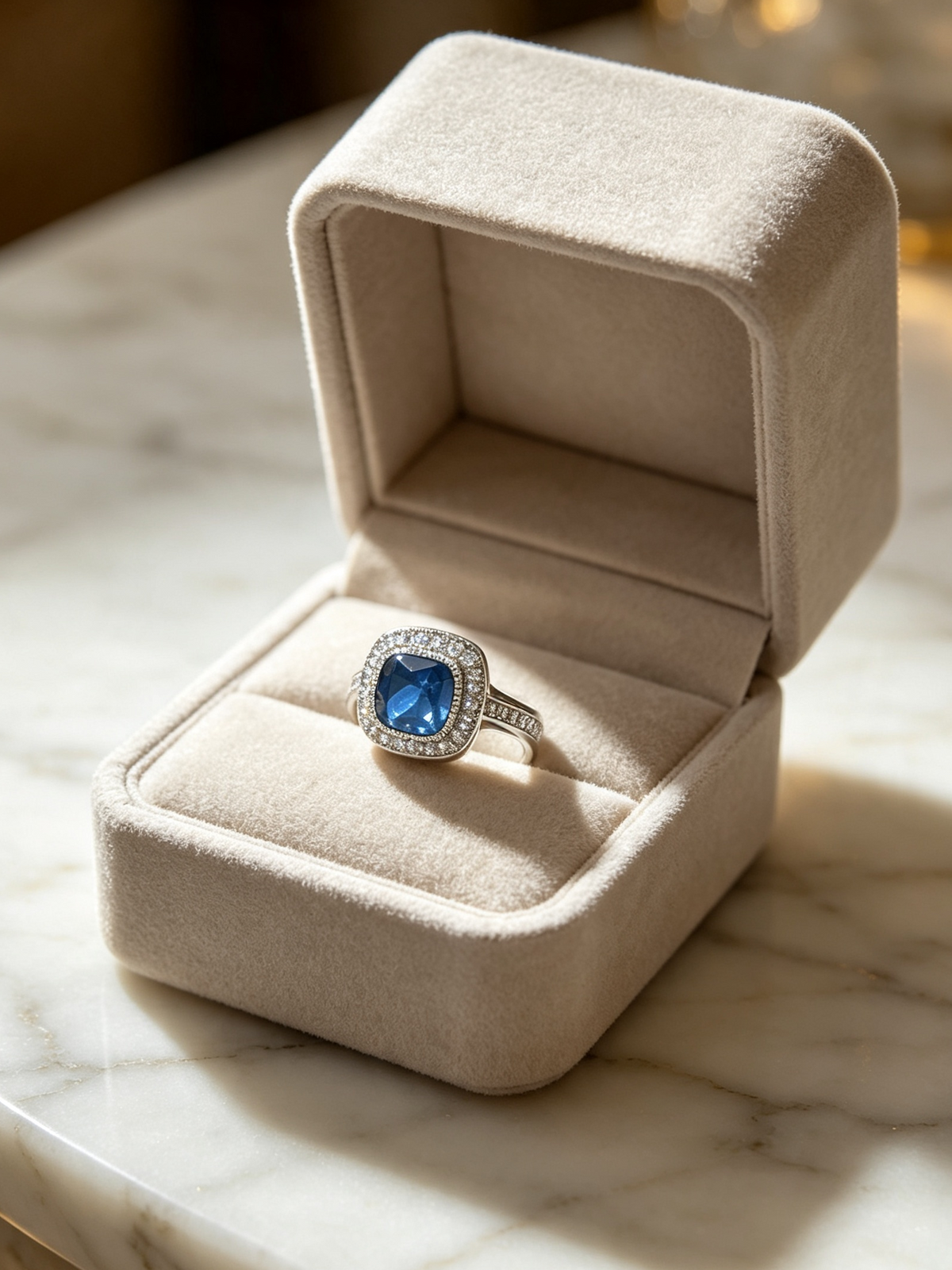 Midnight Halo Ring