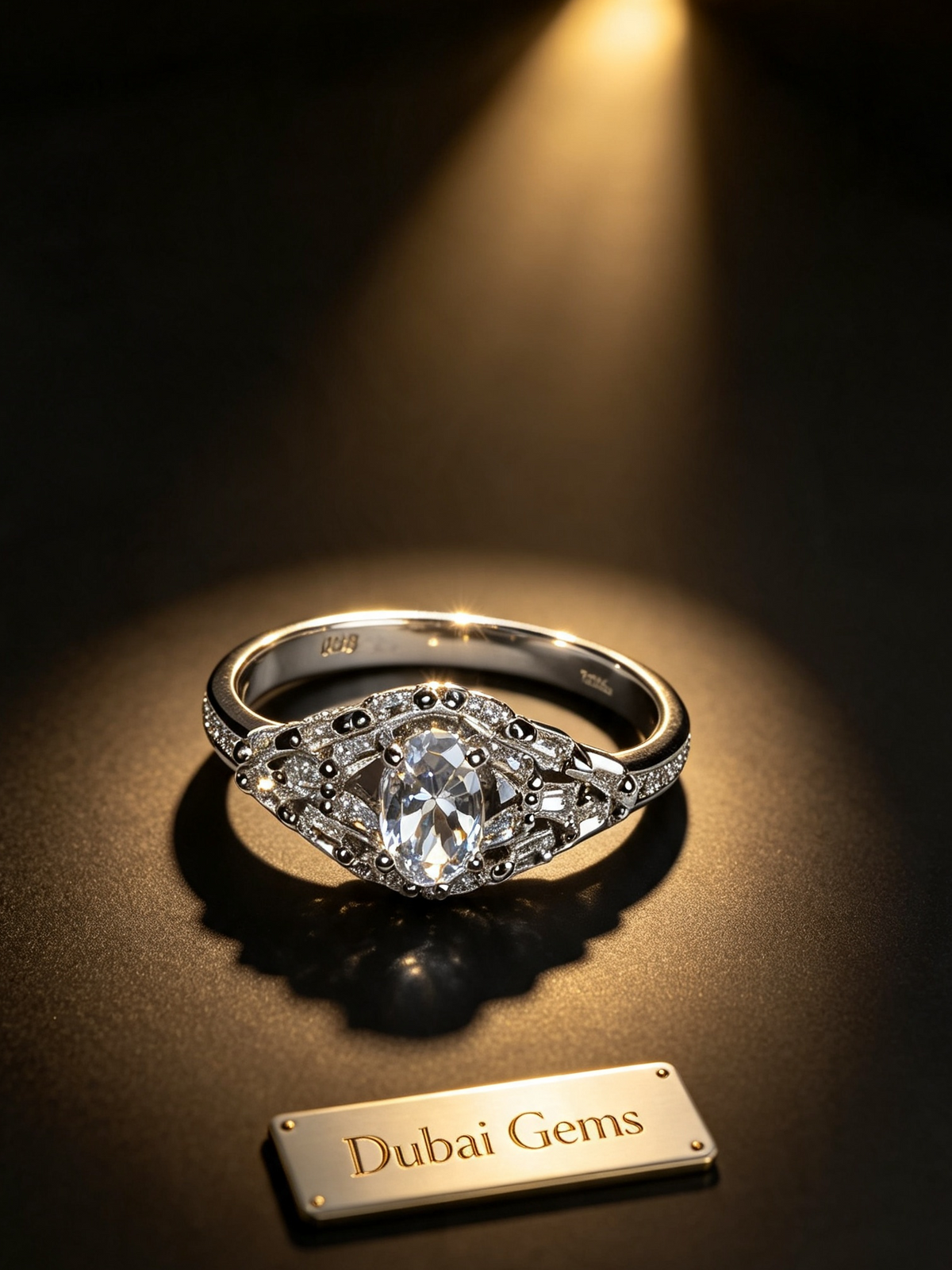 Dubai Gems Luxury Silver Ring Noor