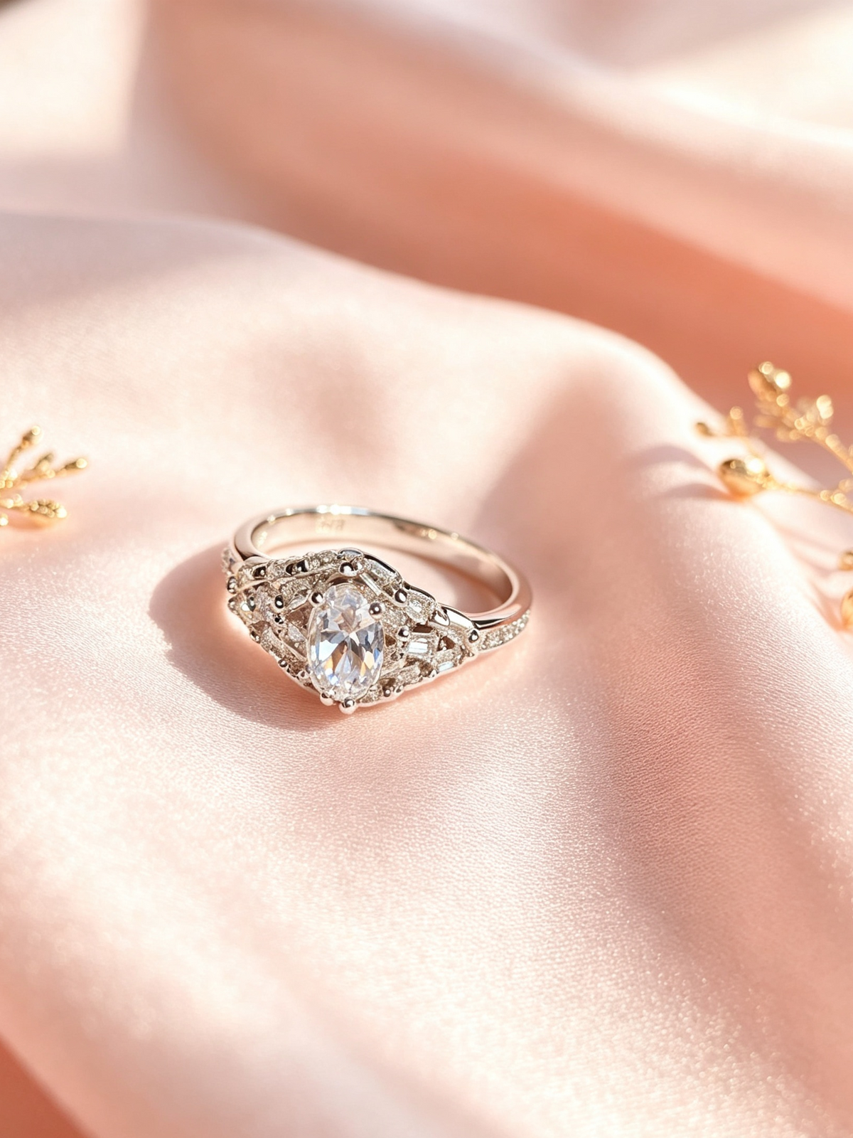 Dubai Gems Luxury Silver Ring Noor