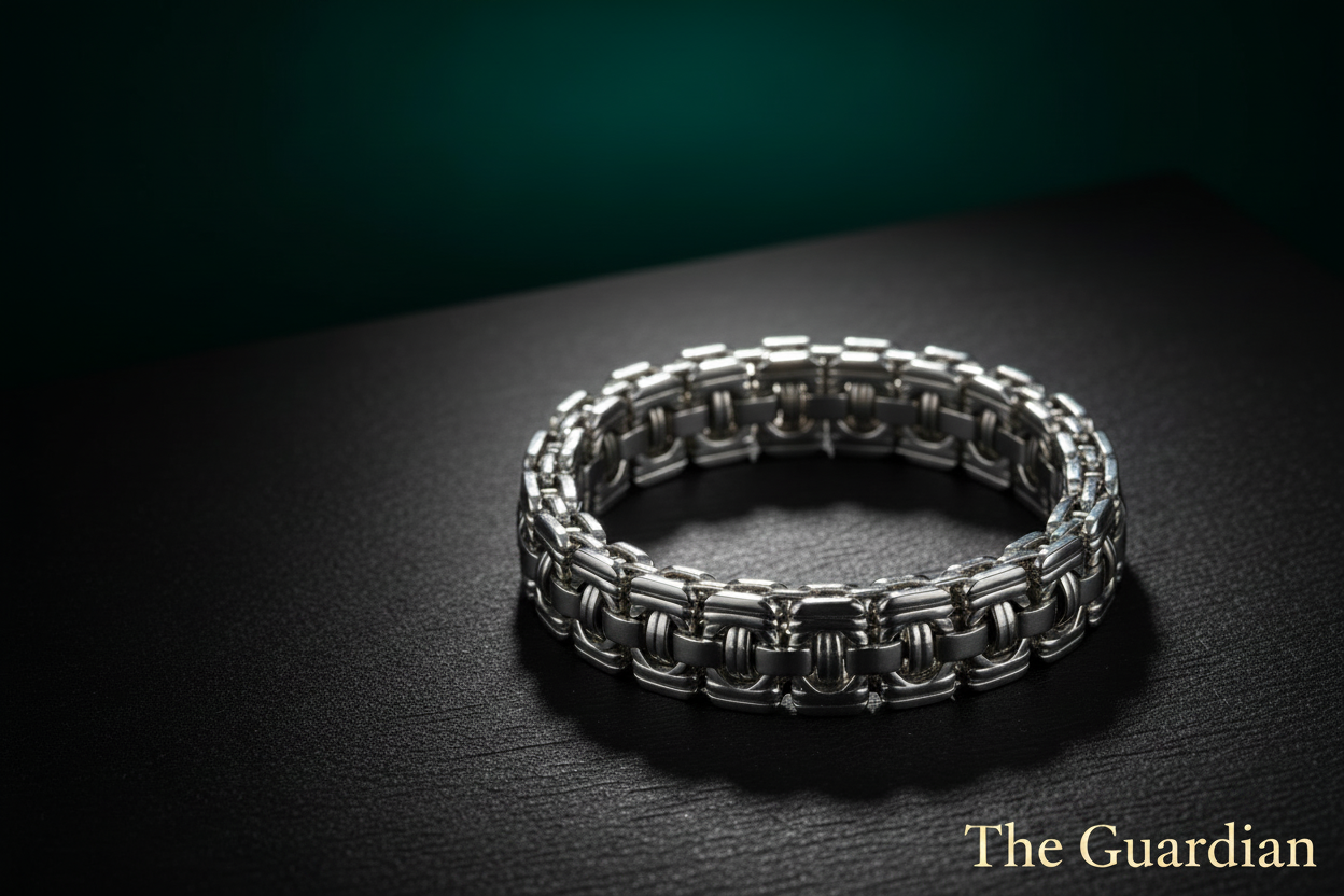 The Guardian Link Bracelet – premium men's stainless steel jewellery by Dubai Gems