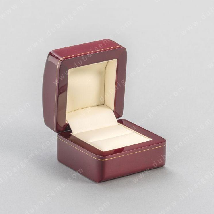 Crimson Red Cherry wood Ring Box Designed by Claudia’s New Range