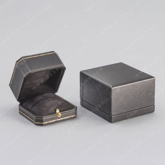 Designer Black Riviera Engagement Ring Box by Handmade specialist Group