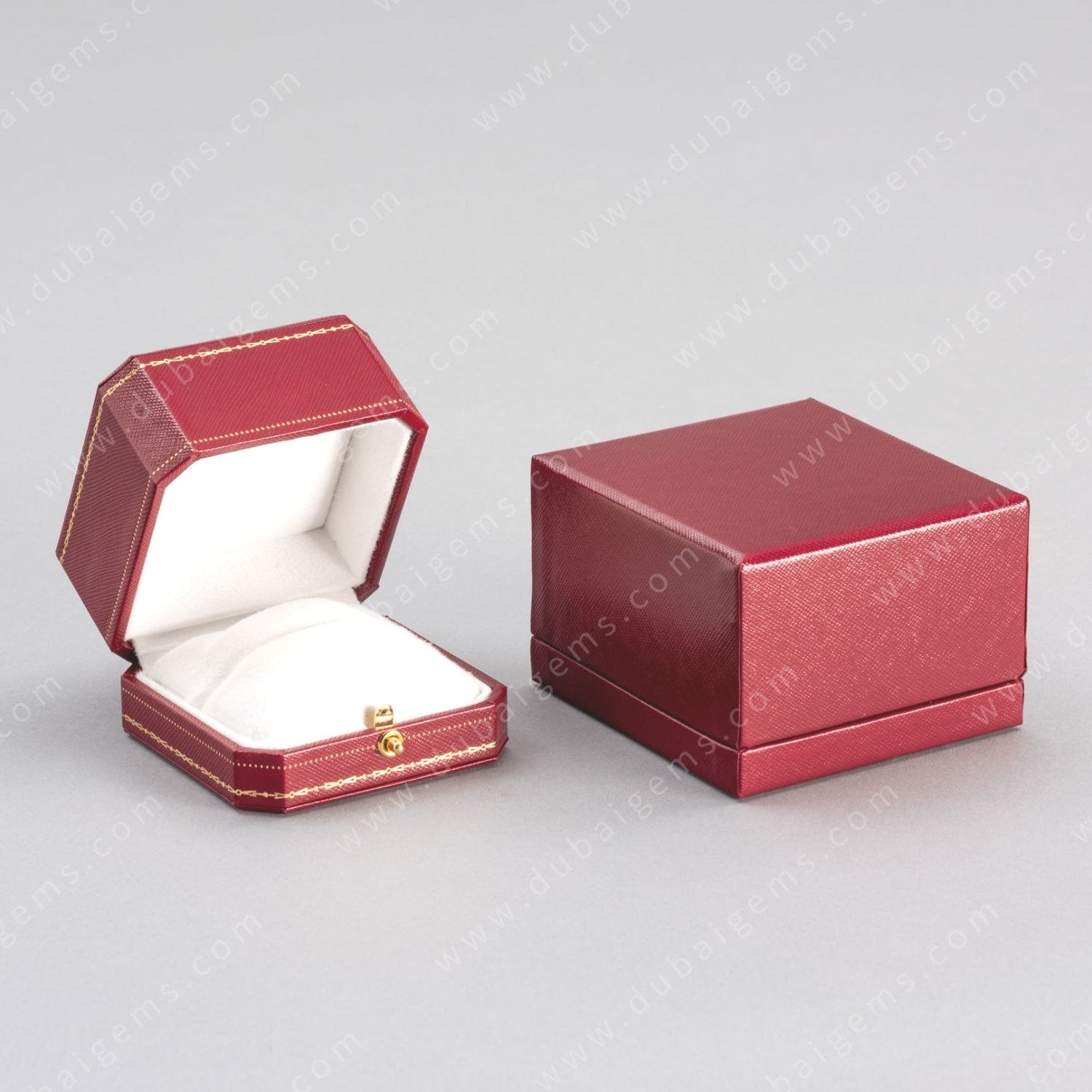 Designer Crimson Red Riviera Engagement Ring Box by Handmade specialist Group