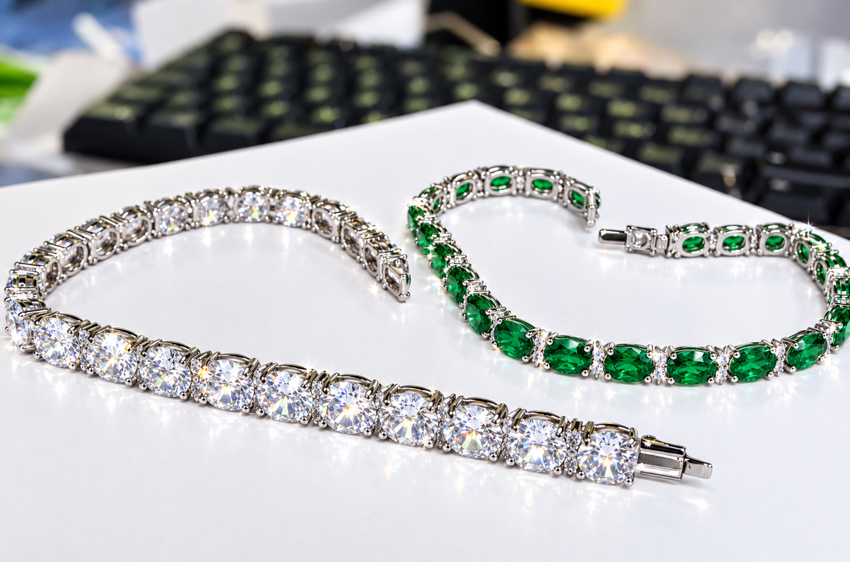Choose Any 2 Tennis Bracelets | Special 2-Piece Offer | Yellow or White Gold Finish