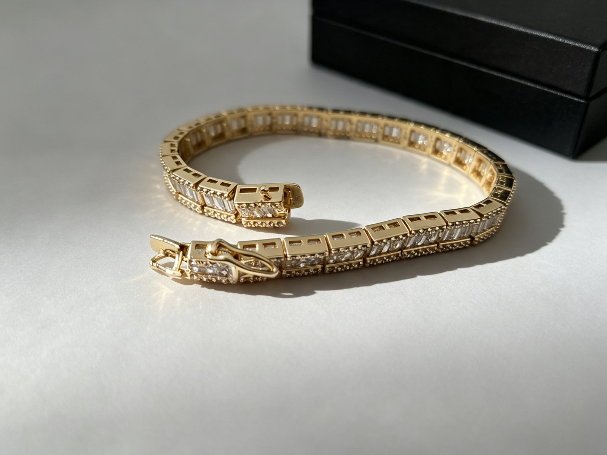 Baguette Lumière Bracelet | Baguette-Cut Gemstone Bracelet