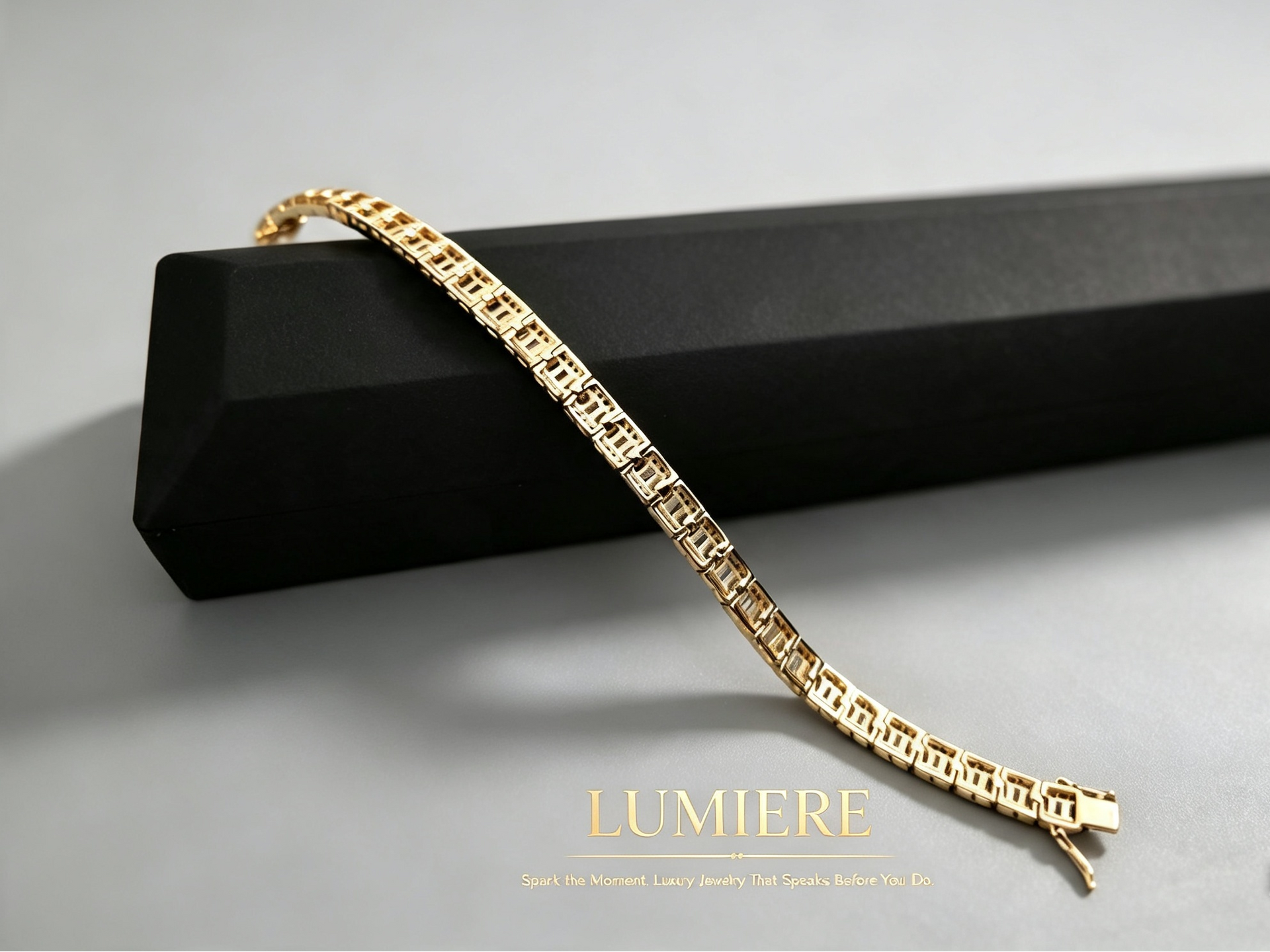 Baguette Lumière Bracelet | Baguette-Cut Gemstone Bracelet