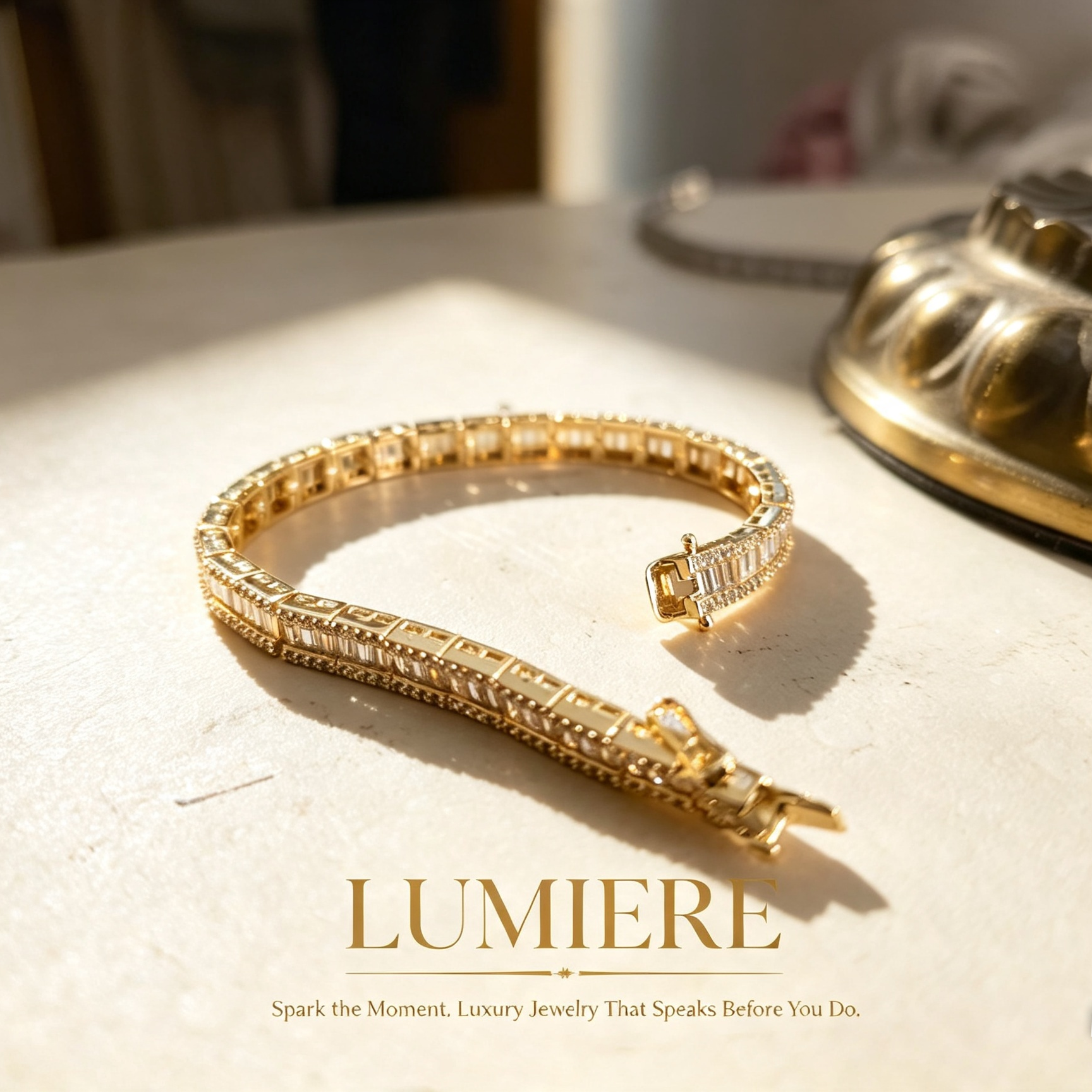 Baguette Lumière Bracelet | Baguette-Cut Gemstone Bracelet