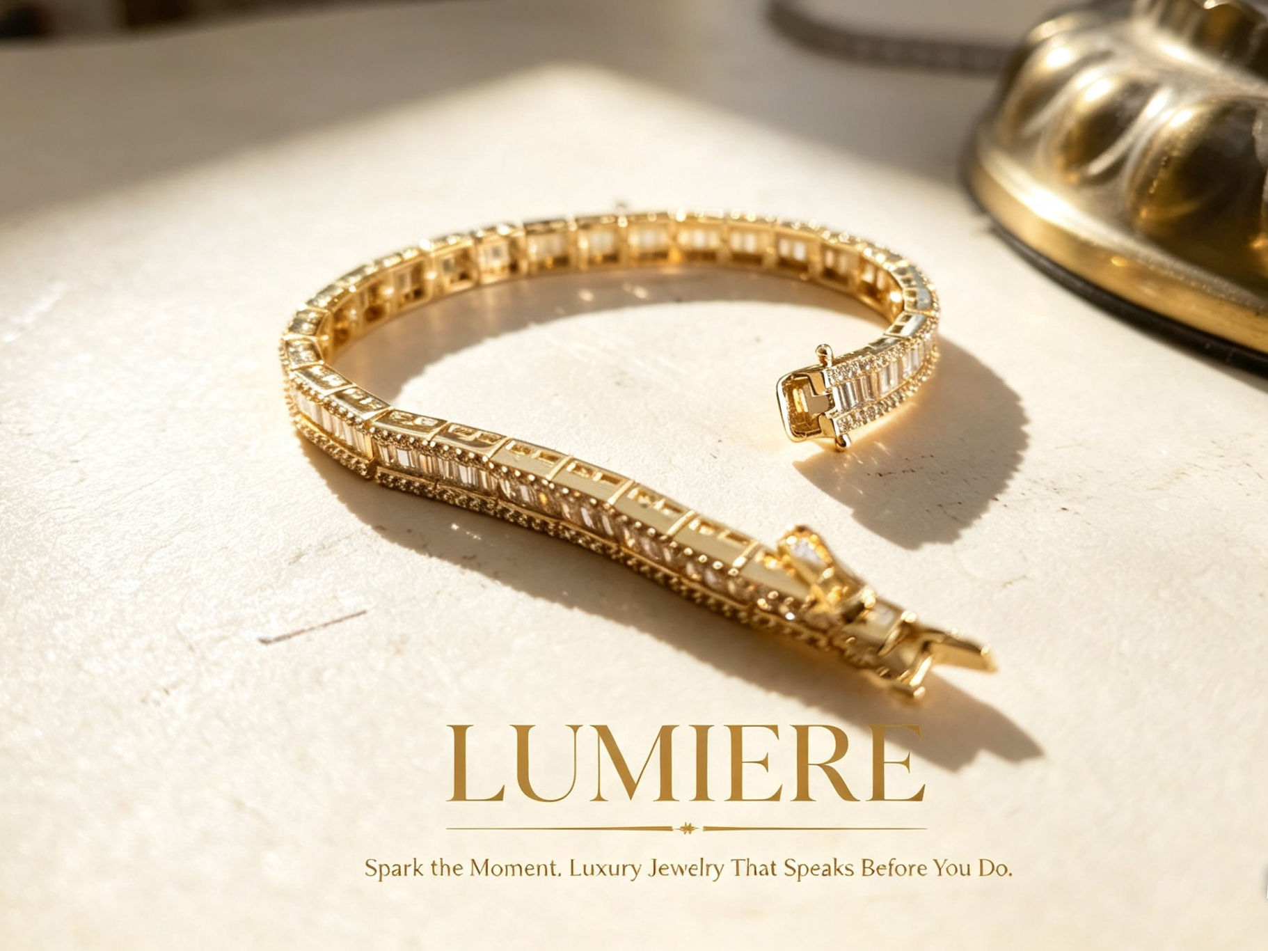 Baguette Lumière Bracelet | Baguette-Cut Gemstone Bracelet