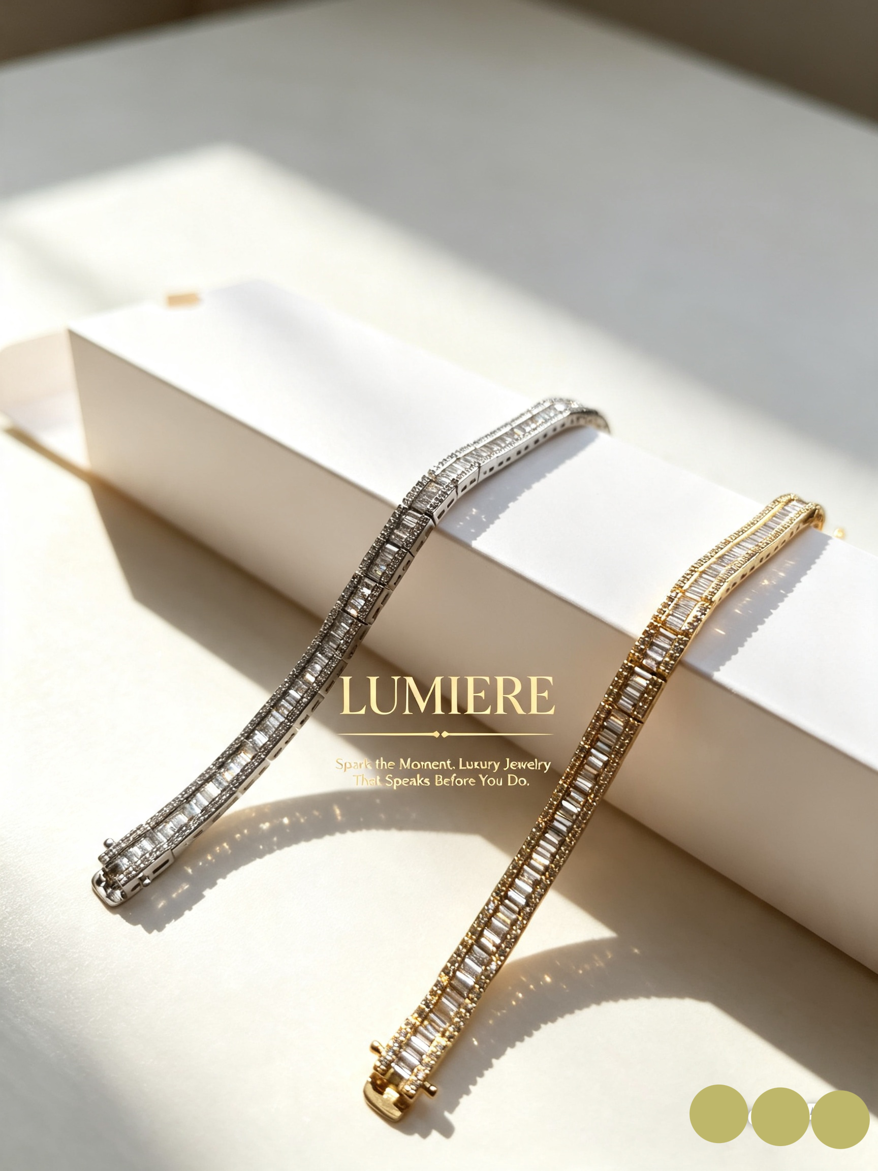 Baguette Lumière Bracelet | Baguette-Cut Gemstone Bracelet
