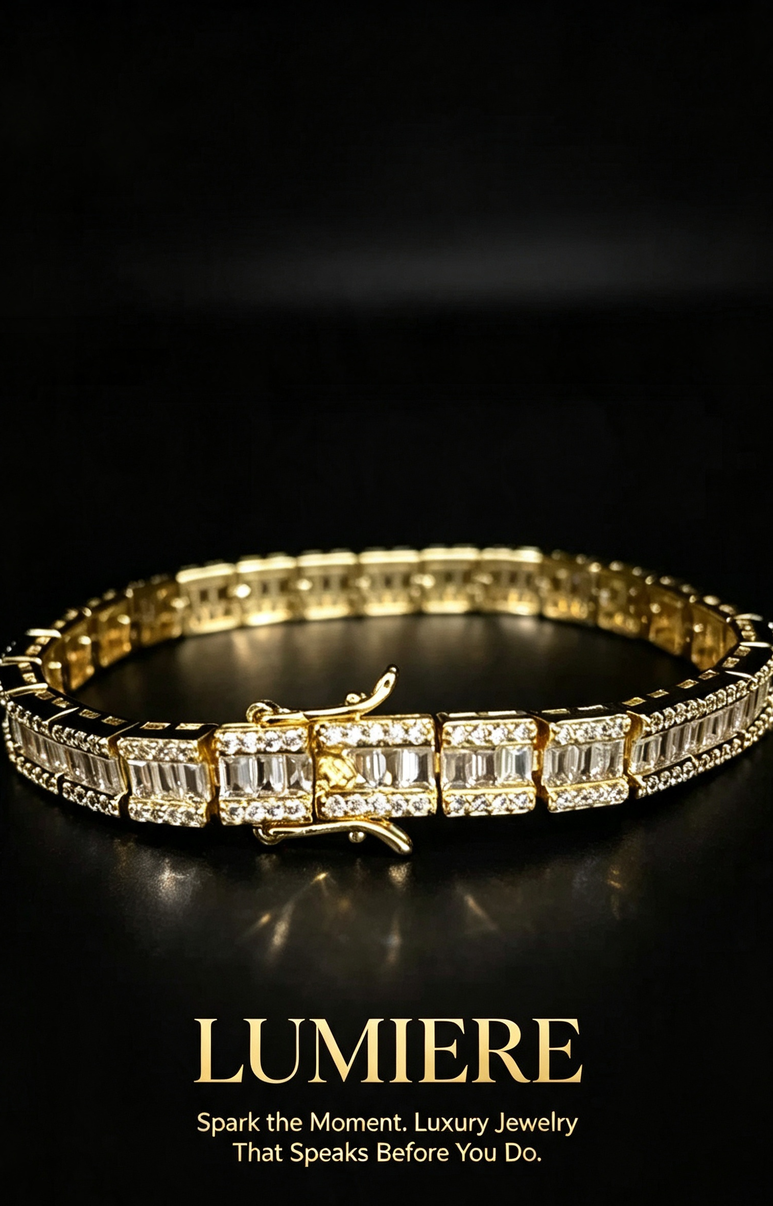 Baguette Lumière Bracelet | Baguette-Cut Gemstone Bracelet