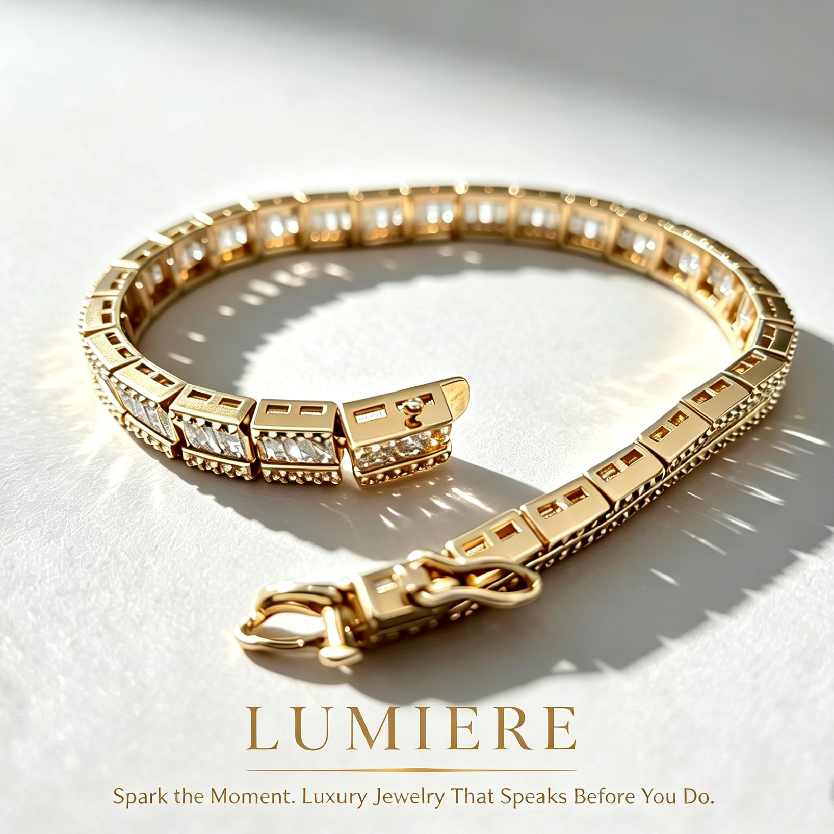 Baguette Lumière Bracelet | Baguette-Cut Gemstone Bracelet