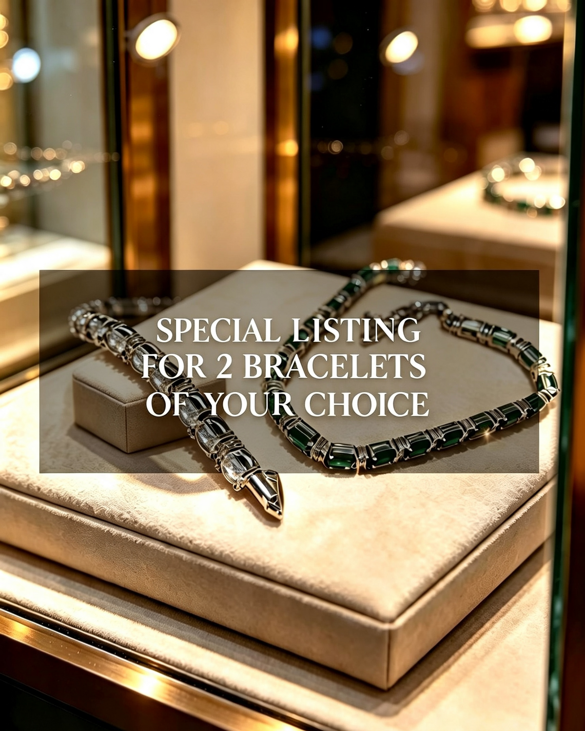 Choose Any 2 Tennis Bracelets | Special 2-Piece Offer | Yellow or White Gold Finish