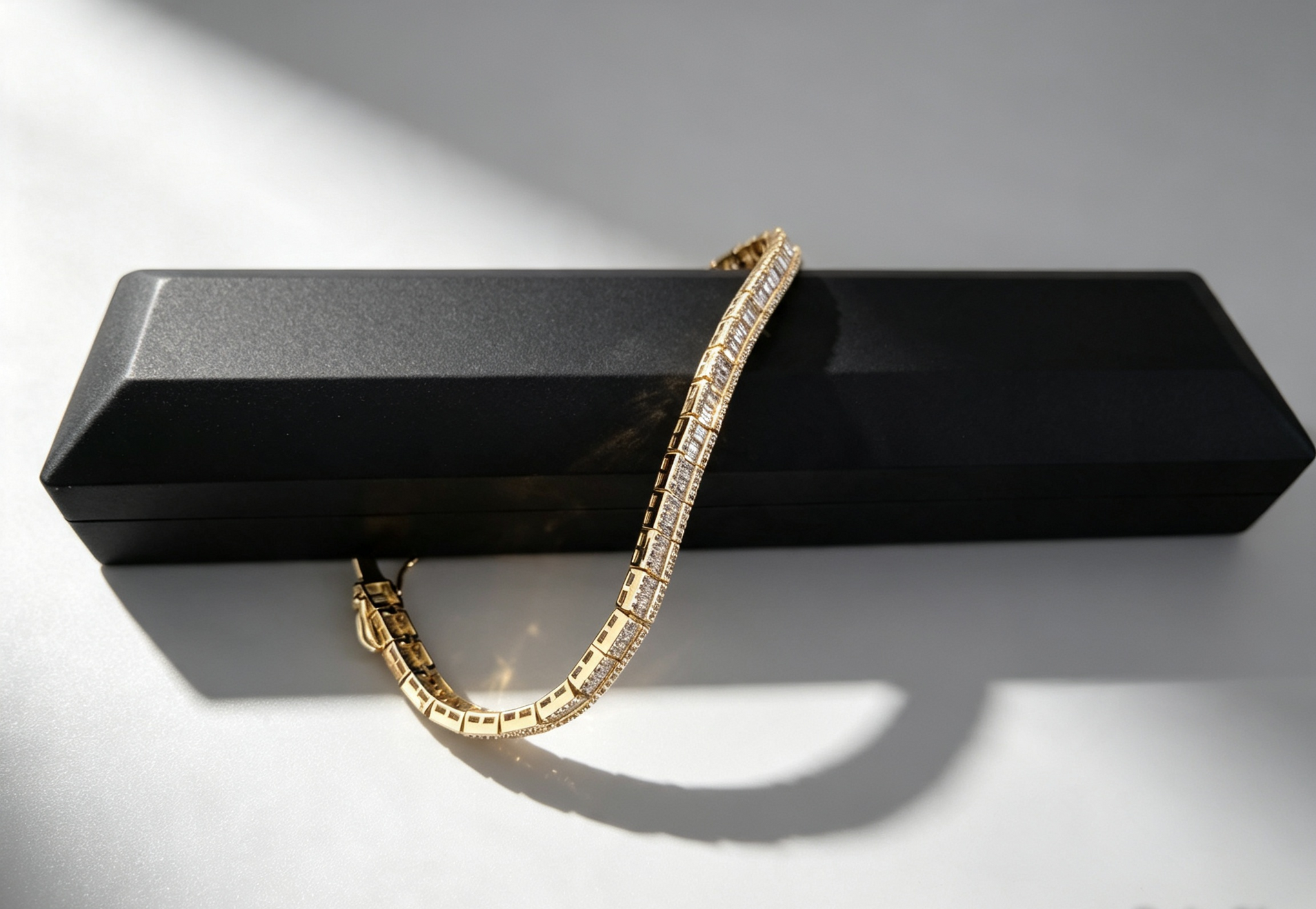 Baguette Lumière Bracelet | Baguette-Cut Gemstone Bracelet