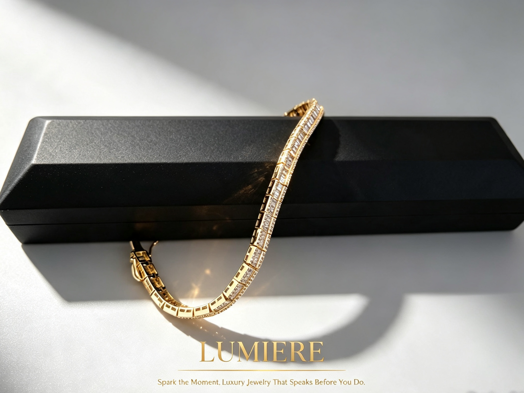 Baguette Lumière Bracelet | Baguette-Cut Gemstone Bracelet