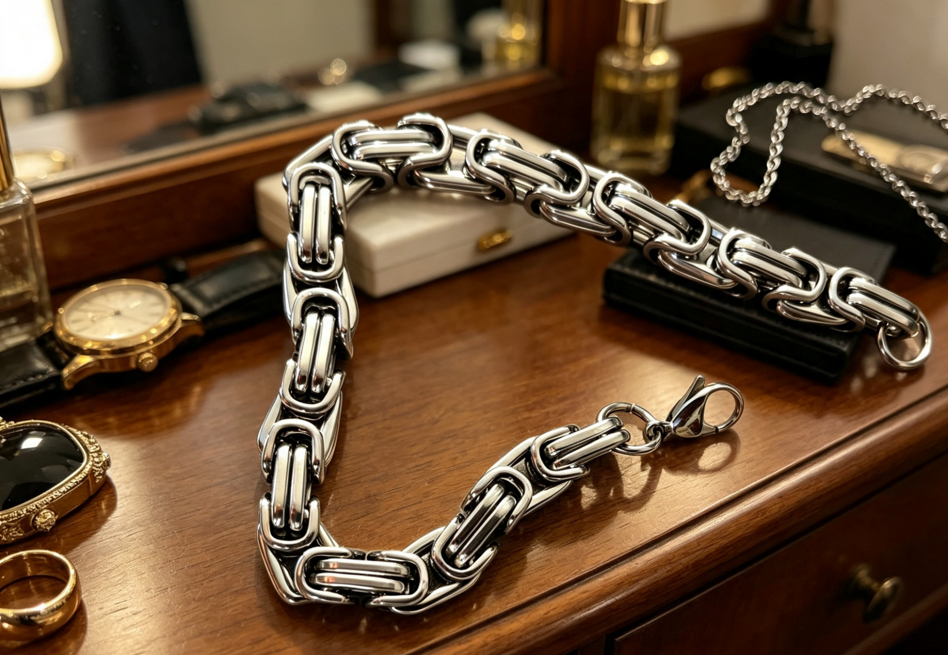 The Guardian Link Bracelet – Premium Men’s Jewellery for Strength & Courage