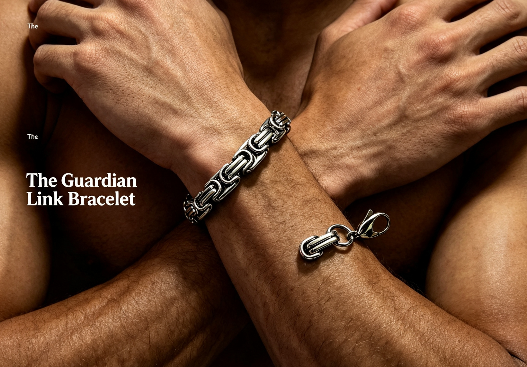 The Guardian Link Bracelet – Premium Men’s Jewellery for Strength & Courage